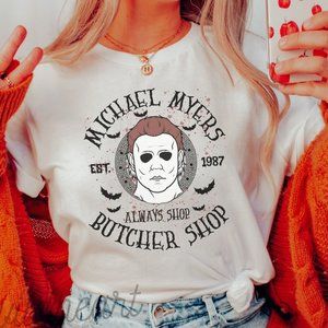 Michael Myers Butcher Shop Halloween T-shirt